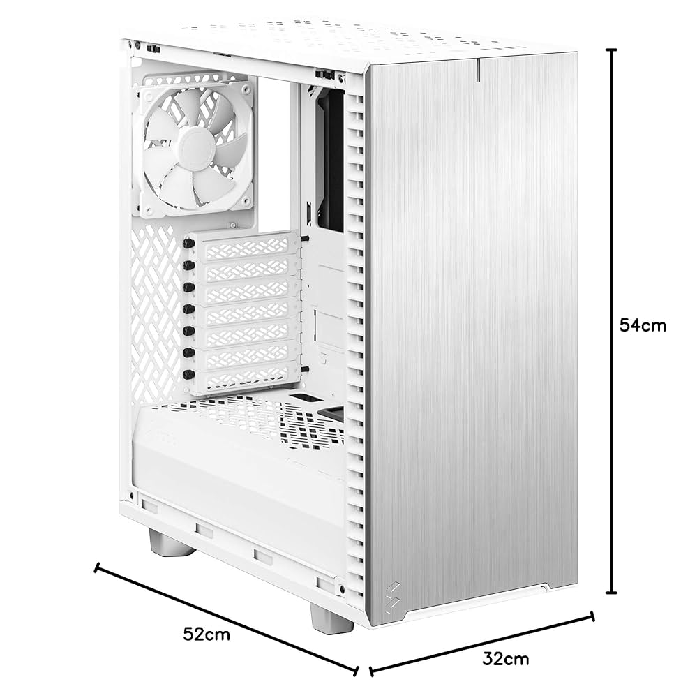 Fractal Design Define 7 Compact White Brushed Aluminum/Steel